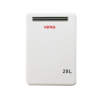 28L Tankless Outdoor Gas Water Heater Dinding Dipasang Emisi NOx Rendah