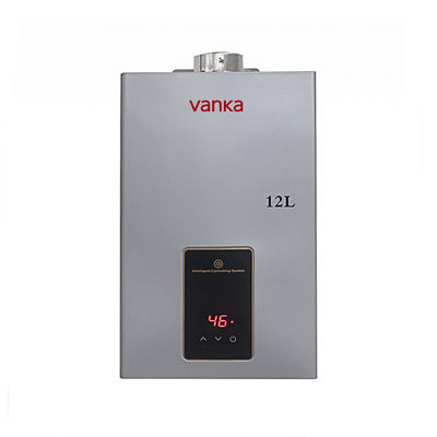 24kw Otomatis Pemanas Air Gas Indoor 10L - 16L Dinding dipasang Sistem Air Panas Gas