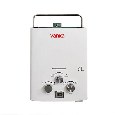 Outdoor Camping Pemanas Air Panas Propana 6L Tankless On Demand Pemanas Air Portable
