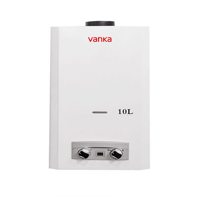 Efisiensi Tinggi Tankless Gas Alam Pemanas Air Panas 2KW pipa pembuangan Perangkat Keamanan