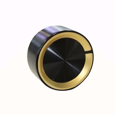 Black Metal Knob Embedded Gas Stove Aksesoris Bawah Tanah Gas Oven Komponen