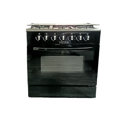Multifunctional 4-burner gas oven dengan konveksi dan terintegrasi tempered kaca dapur rak untuk rumah dan RV penggunaan