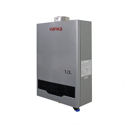 Pemanas air gas multi-point di dalam ruangan yang dipasang di dinding Sistem air panas aliran terus menerus