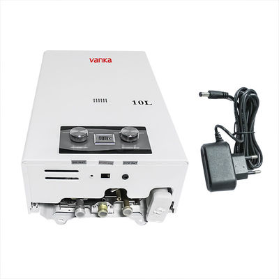 Sistem pemanas air gas instan tipe flue 10L