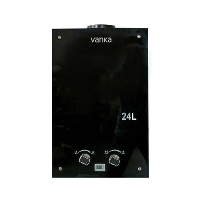 16L/18L/20L/22L/24L Propane Tankless Tempered Glass Dipaksa Exhaust Gas Pemanas Air