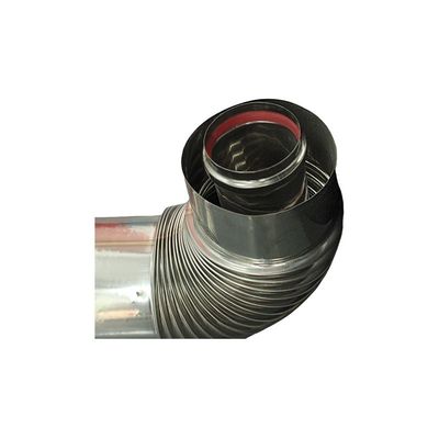 Pipa asap boiler gas yang dipasang di dinding pipa knalpot stainless steel berkualitas tinggi