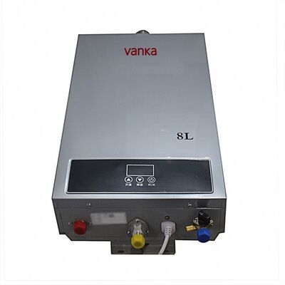 Pemanas Air Gas Propana 8L Portabel dengan Kontrol Termostatik Dipasang di Dinding