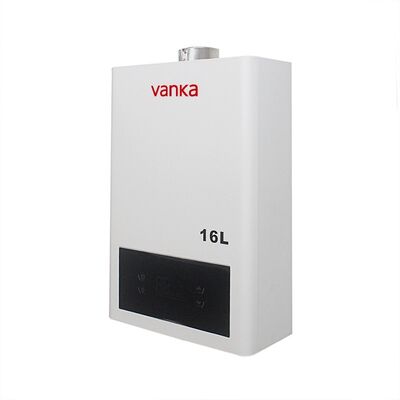 Rumah Seluruh Tankless Pemanas Air Gas Indoor Dipaksa Tipe Termostatik