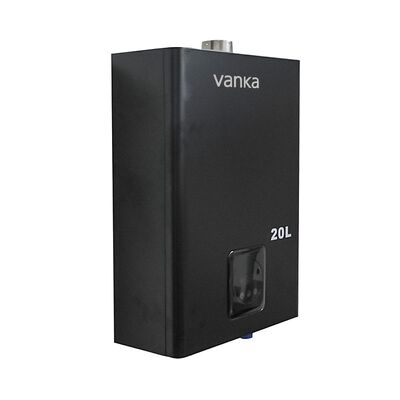 Pemanas Gas Alam Dalam Ruangan 20L Tampilan Digital Suhu Konstan Aman Tenang Penggunaan Kamar Mandi