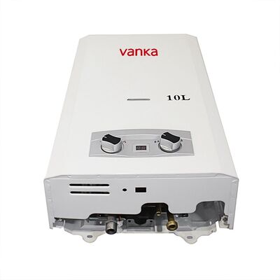 Pemanas air panas gas alam tanpa tangki 2kW Model ventilasi langsung efisiensi tinggi dengan perangkat keamanan