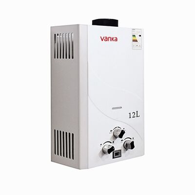 12L LPG Tekanan Rendah Pemanas Air Instan Tanpa Tangki Dinding Dipasang Desain Portable Untuk Rumah Hotel Apartemen Dan penggunaan daerah pedesaan