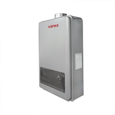 12L Tankless Water Heater Dual Flue Pipe Thermostatic Gray
