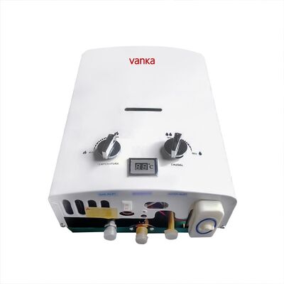 Pemanas air luar portabel gas alam 6L dengan tombol ganda ventilasi langsung