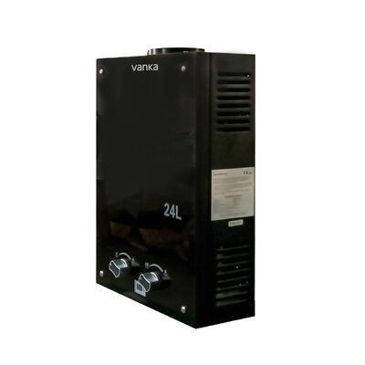 16L 18L 20L 22L 24L Gas Propana Tankless Pemanas Air Panel kaca tempered Desain knalpot paksa Efisiensi tinggi