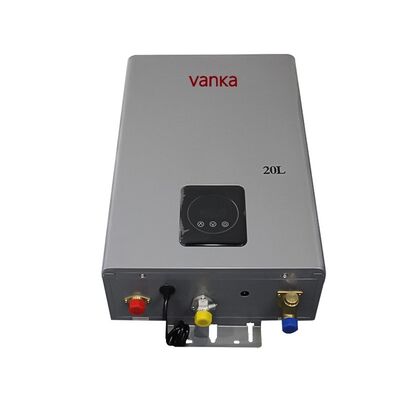 Pemanas Air Digital Indoor Tanpa Tangki 20L Pasokan Multipoint Kontrol Suhu Konstan Otomatis Efisiensi Tinggi