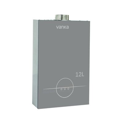 Pemanas Air Gas Tanpa Tangki Inverter Cerdas 12L Hemat Energi Pasokan Multi Outlet Kontrol Suhu Konstan