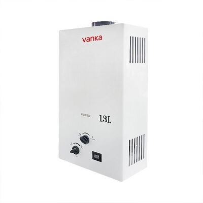 13L Flue Gas Water Heater Elegant Black Display dengan Control Knob Desain modern untuk penggunaan rumah Efisien dan andal
