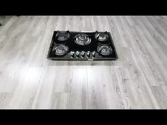 Smart Kitchen Cooktop Tempered Glass dengan 4 Burner Dibangun di Kompor Gas